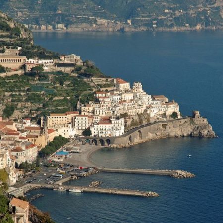 Uitzicht op Amalfi