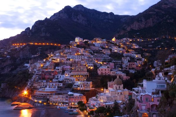 Positano nacht - rondreis Napels Amalfikust